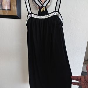 Black knee length dress